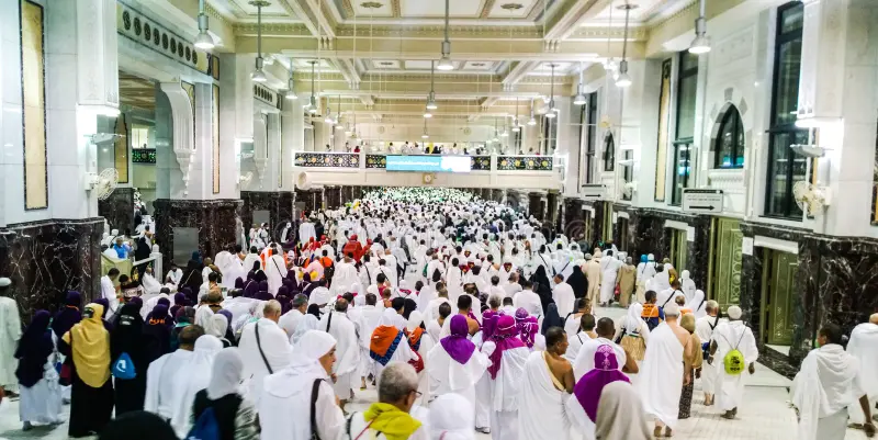 Pilgrims at Makkah